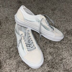 White Old Skool Vans